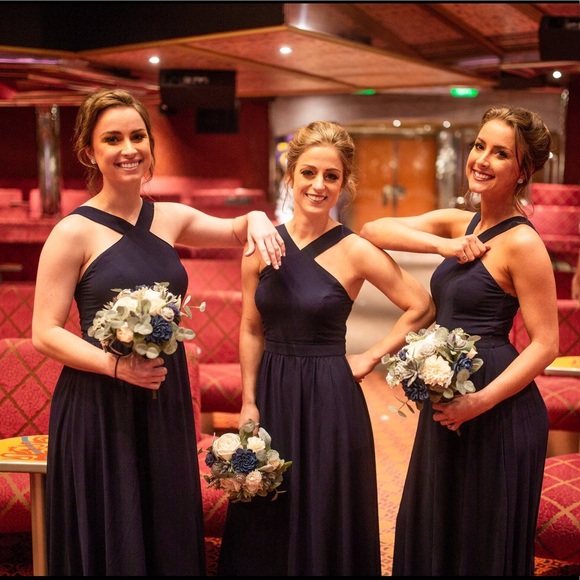 Lulus Air of Romance Maxi Dress in Navy - Picture 6 of 6